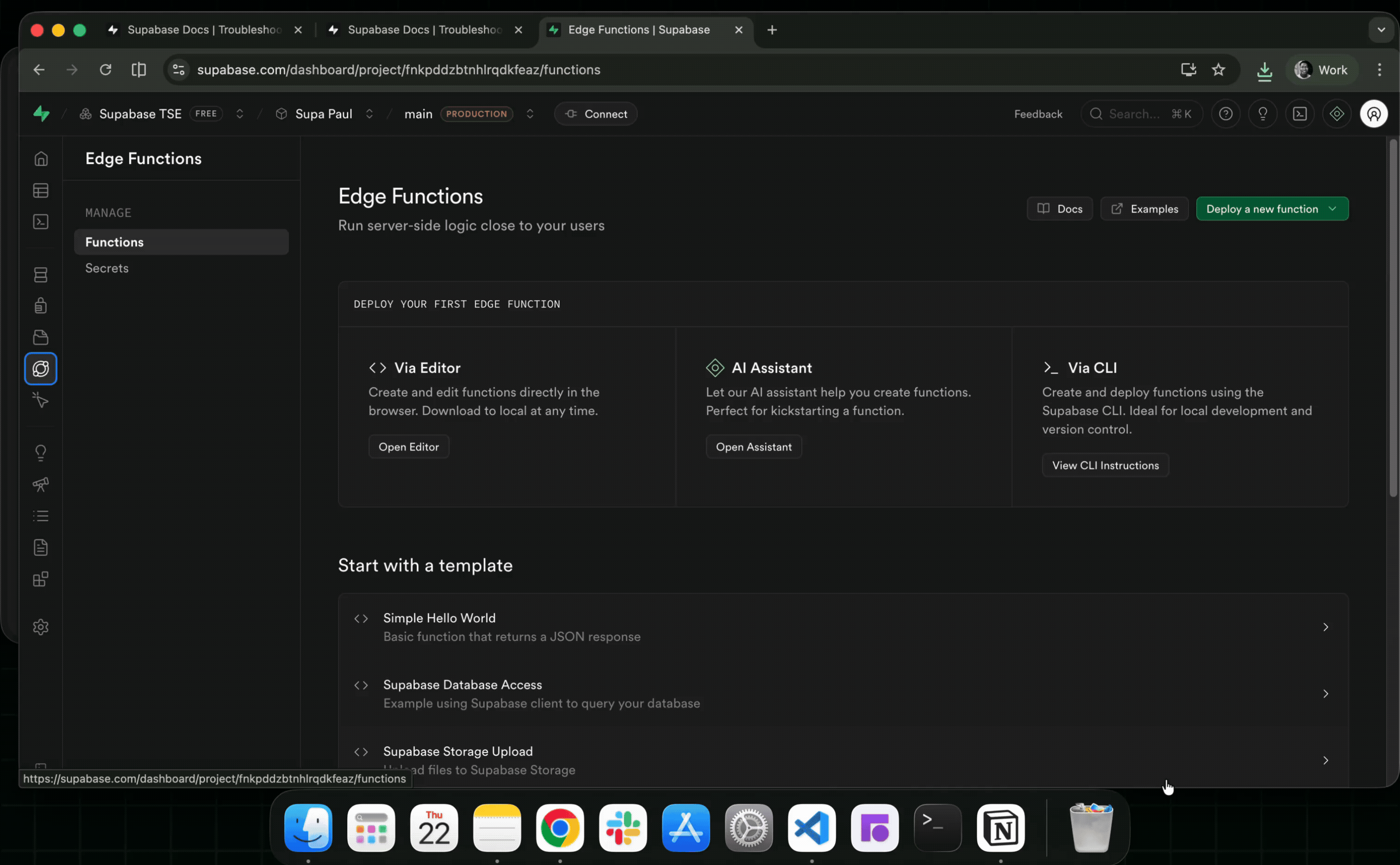 Upload Edge Function